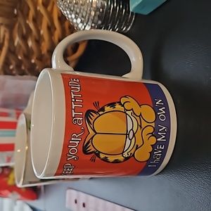 Garfield Coffee Mug Keep Your Attitude Multi Color 12 Oz Tea Cup